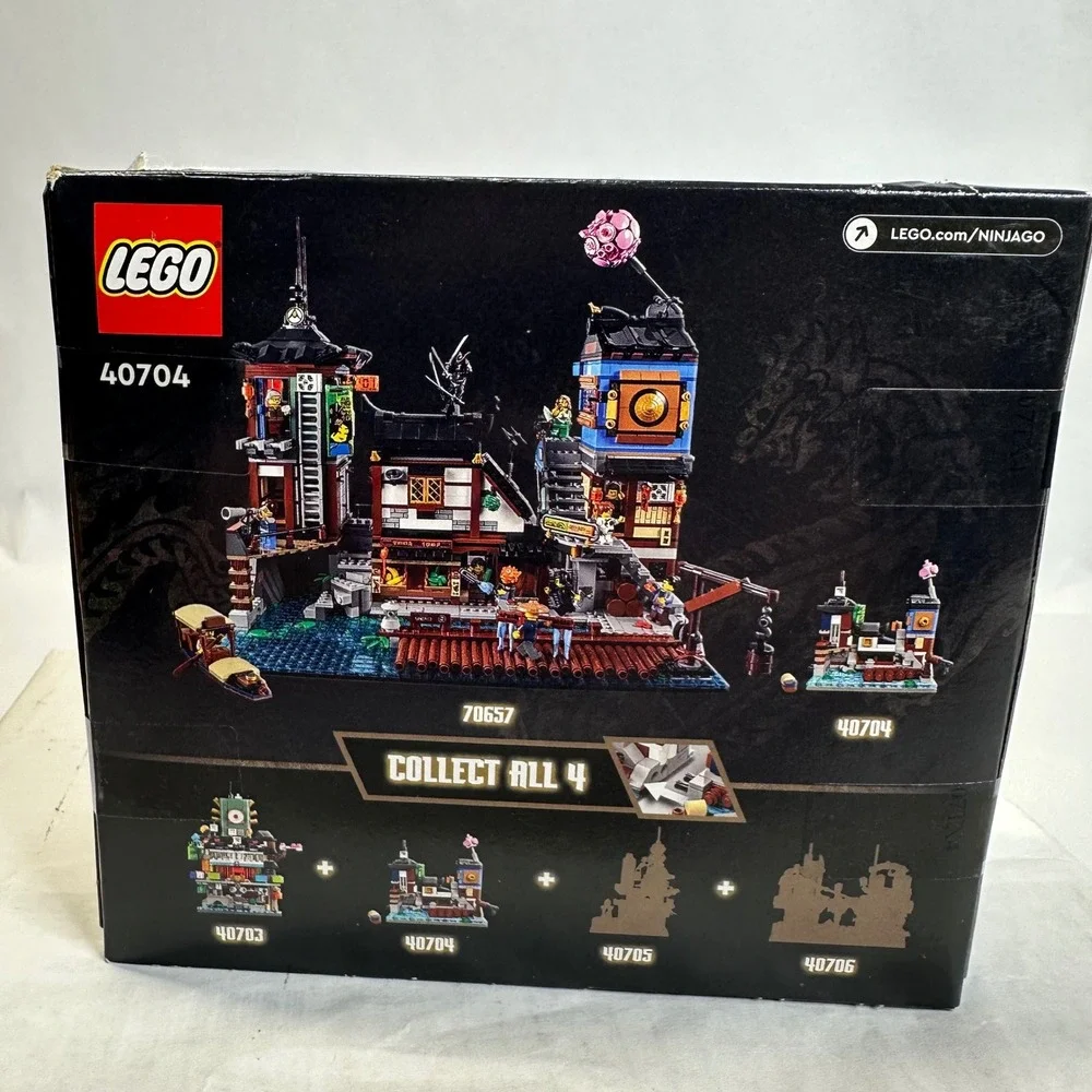 LEGO Ninjago Micro Ninjago Docks 40704 Building Toy Set 275 Pcs New Sealed